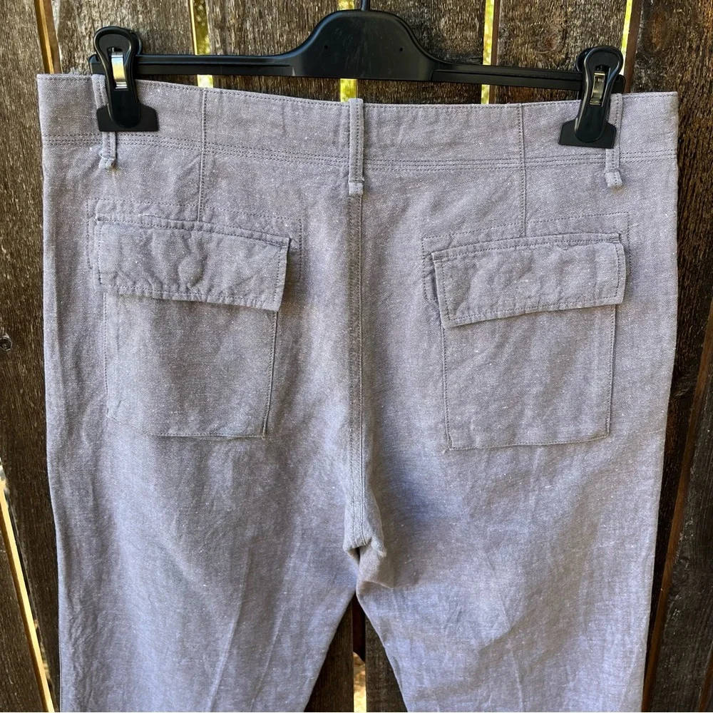 Banana Republic Men’s Linen Cotton Straight Fit Beachy Pants In Taupe Sz 32 X 30
